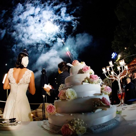 wedding Sorrento fireworks