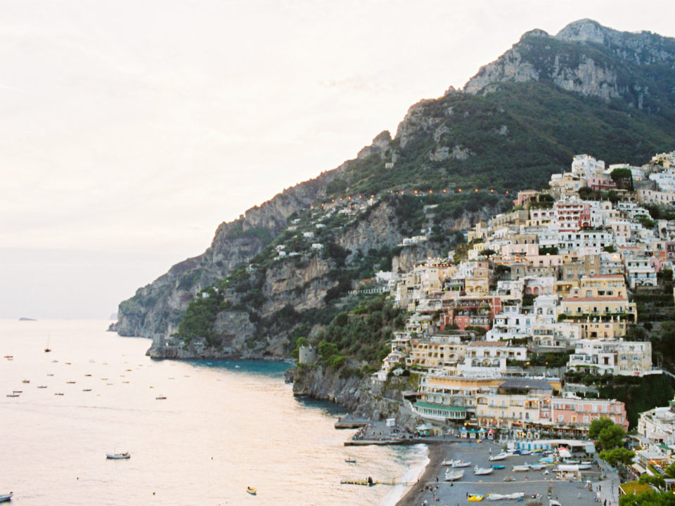 Intimate wedding in Positano - view of the town